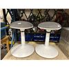 Image 2 : PAIR OF GAS LIFT MODERN STOOLS, METAL MODERN BENCH, 2 CANON PIXMA PRINTERS & ASSORTED WEB CAMERAS