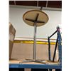 Image 3 : 4 WHITE FOLDING BAR HEIGHT STOOLS WITH ROUND BAR HEIGHT TABLE