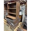 Image 2 : WALNUT 2 DRAWER LATERAL FILE CABINET WITH HUTCH