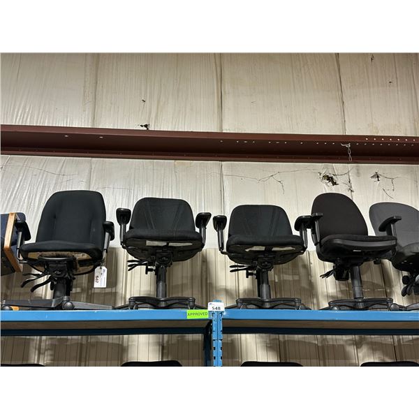 4 ASSORTED MOBILE ADJUSTABLE OFFICE CHAIRS