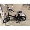 Image 2 : VTUVIA T20 BLACK 6 SPEED FRONT SUSPENSION 250 WATT ELECTRIC FOLDING BICYCLE WITH FULL DISC BRAKES,