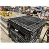 Image 2 : BLACK PLASTIC HEAVY DUTY COLLAPSIBLE PALLET STORAGE CRATE