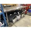 Image 2 : DUKE STAINLESS STEEL COMMERCIAL MOBILE PREP TABLE 6' X 29.5" X 35"
