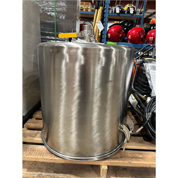 24" STAINLESS STEEL COMMERCIAL FILLING POT WITH SHUT OFF VALVE