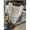 Image 1 : 10 WHITE BRUTE COMMERCIAL MOBILE STORAGE BINS WITH ROLLING CARTS AND LIDS