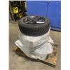 Image 2 : SET OF 4 GOODYEAR NORDIC 215/55R17 94S M+S WINTER TIRES BLACK ALLOY 5 LUG NISSAN RIMS