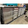 Image 2 : STEELMAN STAINLESS STEEL 18 DRAWER 2 DOOR WORKBENCH 36"H X 113"W X 24"D WITH