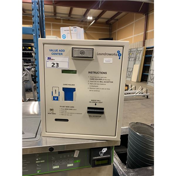 LAUNDROWORKS CARD LOADING / DISPENSING BILL COLLECTION PAYMENT SYSTEM ...