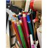 Image 2 : LARGE BOX OF ASSORTED LIGHTING GEL ROLLS, METAL CHANGEABLE SANDWICH SIGN & ROLLS OF PLASTIC