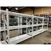 Image 2 : 5 BAYS OF 72"W X 30"D X 79"H WHITE ADJUSTABLE METAL RACKING SYSTEM WITH METAL SHELVES