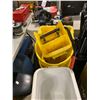 Image 2 : MOBILE COMMERCIAL FLOWER BIN, & 3 YELLOW RUBBERMAID COMMERCIAL JANITORIAL BUCKETS