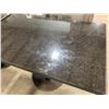 Image 2 : BLACK GRANITE RECTANGULAR 48"L X 28 1/2"W X 30 1/2"H METAL BASE COMMERCIAL RESTAURANT TABLE