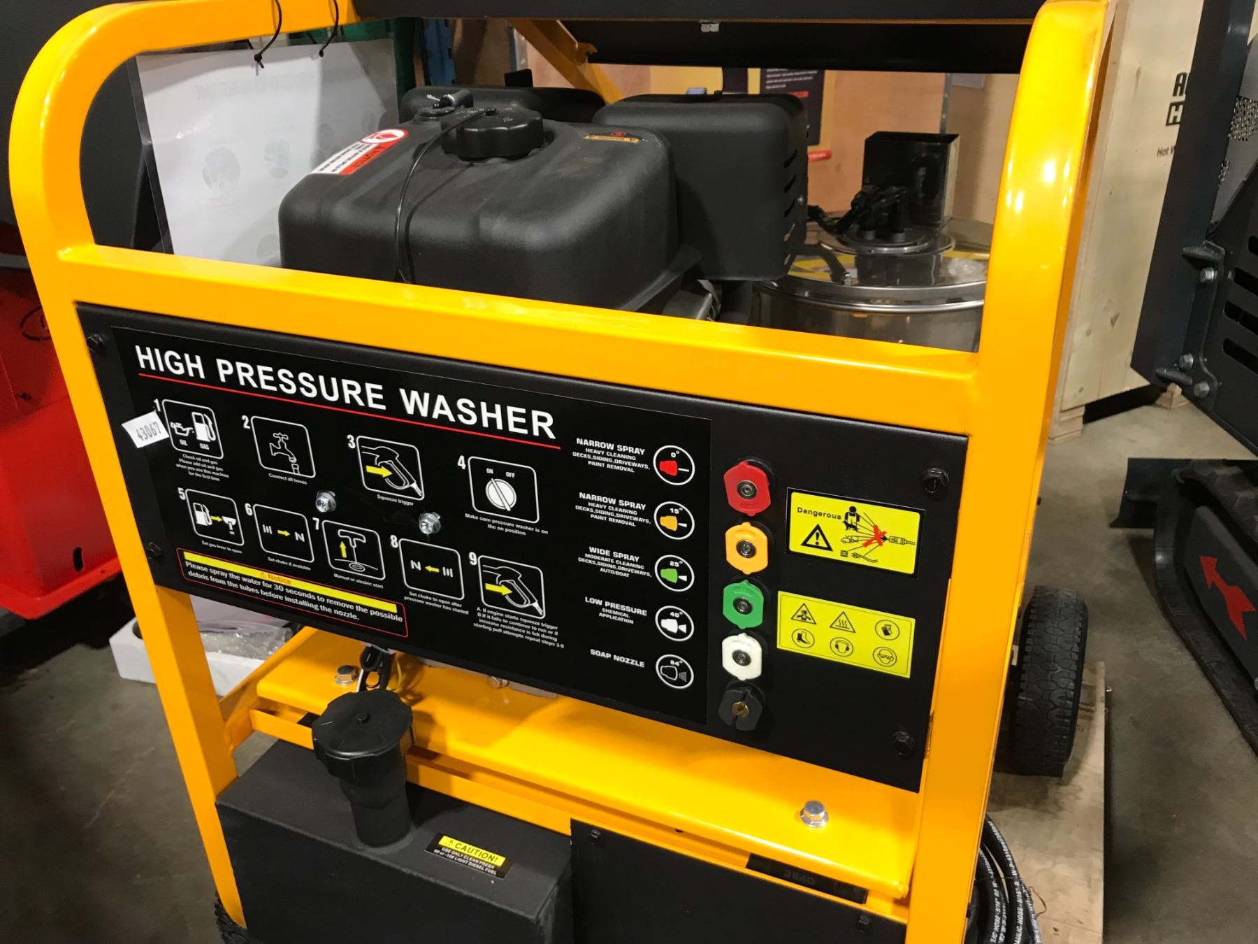 4000 PSI | 15 LPM Hot Water Pressure Washer - AR Triplex Pump Pressure washer gas 4000 psi hot water