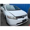 Image 2 : 2008 HONDA CIVIC HYBRID, 4DR COUPE, WHITE, VIN JHMFA36228S801982