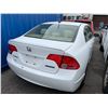 Image 3 : 2008 HONDA CIVIC HYBRID, 4DR COUPE, WHITE, VIN JHMFA36228S801982