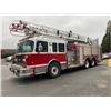 Image 1 : 2002 SPARTAN FIRETRUCK, 4DR LADDER TRUCK, RED, VIN # 4S7AW40972C040522