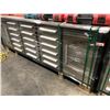 Image 2 : STAINLESS STEEL STEELMAN 18 DRAWER 2 DOOR WORKBENCH H36" X W113" X D24" WITH ANTI-SLIP LINING