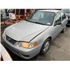 Image 1 : 2001 TOYOTA COROLLA CE, 4DR SEDAN, GREY, VIN 2T1BR12E31C846093