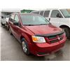 Image 2 : 2010 DODGE GRAND CARAVAN SE, 4DR 7PASS VAN, RED, VIN # 2D4RN4DE8AR473371