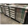 Image 2 : STAINLESS STEEL STEELMAN 10 DRAWER 2 DOOR WORKBENCH H36" X W88" X D24" WITH ANTI-SLIP LINING