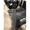 Image 2 : AGROTK BLACK METAL SALL100 8" - 45" ADJUSTABLE SKID STEER FORK ATTACHMENT WITH BRICK GUARD & FORKS