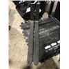 Image 2 : AGROTK BLACK METAL SALL100 8" - 45" ADJUSTABLE SKID STEER FORK ATTACHMENT WITH BRICK GUARD & FORKS