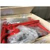Image 2 : CRATE OF 2 RATCHET CHAIN BINDERS & ASSORTED TIE DOWN CHAIN