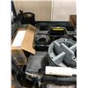 Image 2 : PALLET OF TOOL BOXES, TOOL TRAYS, STEP LADDER, CONSTRUCTION SIGNS, SAFETY SIGNS, & HAND PUMP