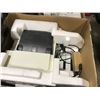 Image 2 : PALLET OF 3 HP LASERJET PRINTERS, MICROWAVE OVEN, & BOX OF BADGER METERS
