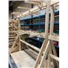 Image 2 : LARGE WOODEN 72"W X 48"D X 86"H INDUSTRIAL MOBILE DRYING RACK