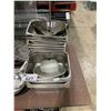 Image 2 : FRYING PANS, SIFTERS, PLASTIC JUGS, ASSORTED STAINLESS STEEL & PLASTIC COMMERCIAL INSERTS