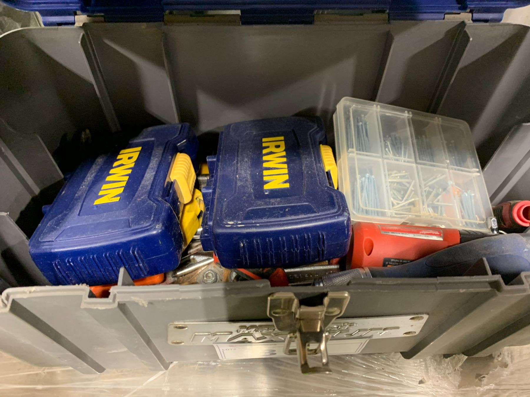 2 MASTERCRAFT MAXIMUM TOOL BOXES WITH TOOL CONTENTS