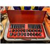 Image 2 : 36 BLACK POWERFIST IMPACT SOCKETS IN METAL TRANSPORT CASE & 1 MASTERCRAFT SOCKET