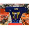 Image 1 : POWERFIST BLUE 12 TON HYDRAULIC PIPE BENDER WITH YELLOW CRATE OF ATTACHMENTS