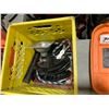 Image 2 : POWERFIST BLUE 12 TON HYDRAULIC PIPE BENDER WITH YELLOW CRATE OF ATTACHMENTS