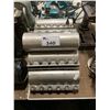 Image 1 : 8 INDUSTRIAL 12"L 4" ROUND STAINLESS STEEL COUPLERS & 2" INDUSTRIAL PLUMBING VALVE