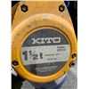 Image 2 : KITO 1 1/2 TON INDUSTRIAL HEAVY DUTY CHAIN HOIST IN BARREL