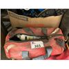 Image 2 : BOX OF ASSORTED SAFETY GEAR, RUBBER BOOTS, & OXYGEN TANKS