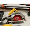 Image 2 : DEWALT DW131 1/2" ELECTRIC SPADE HANDLE DRILL & DEWALT DW368 ELECTRIC CIRCULAR SAW