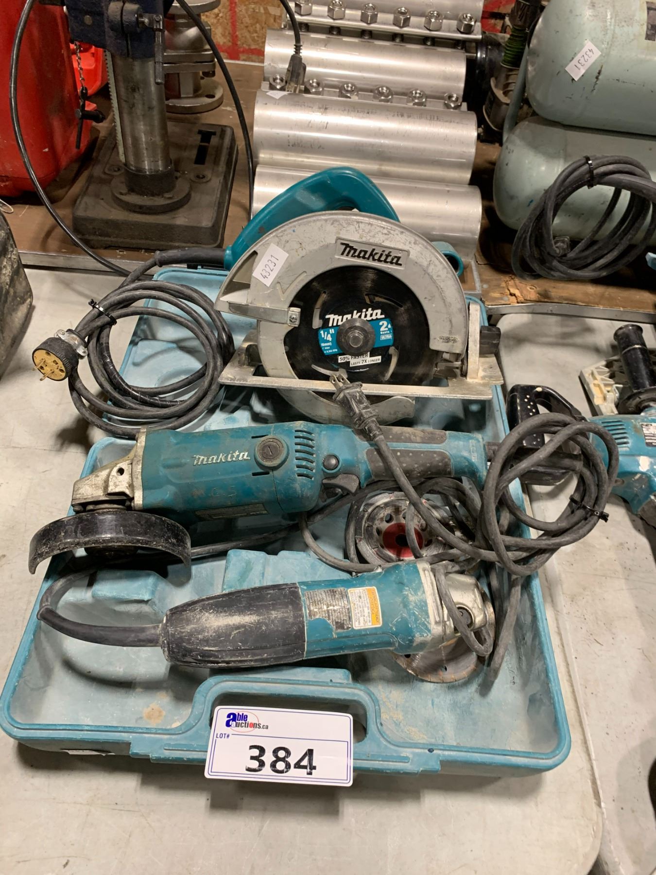 MAKITA GA5010 ELECTRIC ANGLE GRINDER IN HARD TRANSPORT CASE MAKITA ...