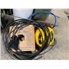 Image 2 : 2 LARGE COMPRESSED PROPANE BOTTLES, ROOFING TORCH, AIR HOSE & ASSORTED HOSES