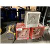 Image 1 : 4 ELECTRIC JOBSITE INDUSTRIAL HEATERS