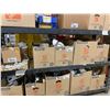 Image 3 : SHELF OF ASSORTED BOXES OF VENEER, SANDING DISCS, PAINT, SHIMS, & WOODWORKING PRODUCTS