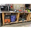 Image 1 : WOODEN 84"W X 18"D X 36"H MOBILE WORK TABLE