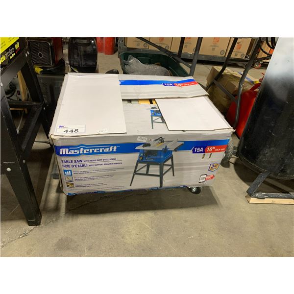 MASTERCRAFT 10" ELECTRIC PORTABLE TABLE SAW