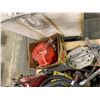 Image 2 : PALLET OF TILE CUTTER, WATER HOSE, CABLE PULLER, FLOORING & BOXES OF ASSORTED HAND TOOLS