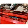 Image 2 : PNEUMATIC ORBITAL SANDER, ELECTRIC ANGLE GRINDER, SKIL 3/8" ELECTRIC DRILL  & RED BOX WITH ASSORTED