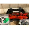 Image 2 : MOTOMASTER VEHICLE JACK IN HARD TRANSPORT CASE, 2 ELECTRIC TIRE INFLATORS, & SMALL RATCHET SET