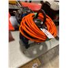 Image 1 : MASTERCRAFT PORTABLE ELECTRIC AIR COMPRESSOR WITH HOSE & CAMPBELL HAUSFELD ELECTRIC AIR COMPRESSOR
