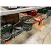 Image 1 : TABLE SAW GUARDRAIL, CAR HEADERS, CABINATE HARDWARE, DART BOX, AIRHOSE, FOLDING TOOL BENCH &